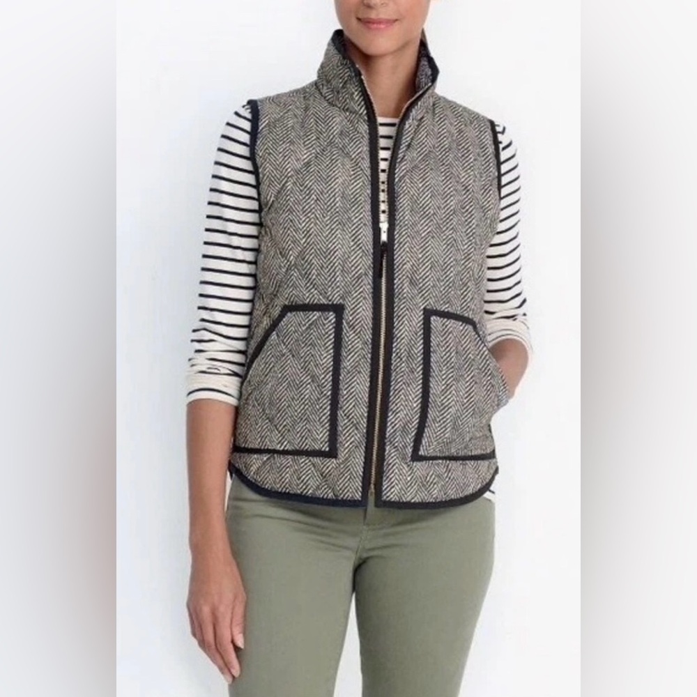 JCREW Factory - Quilted Houndstooth Puffer Vest